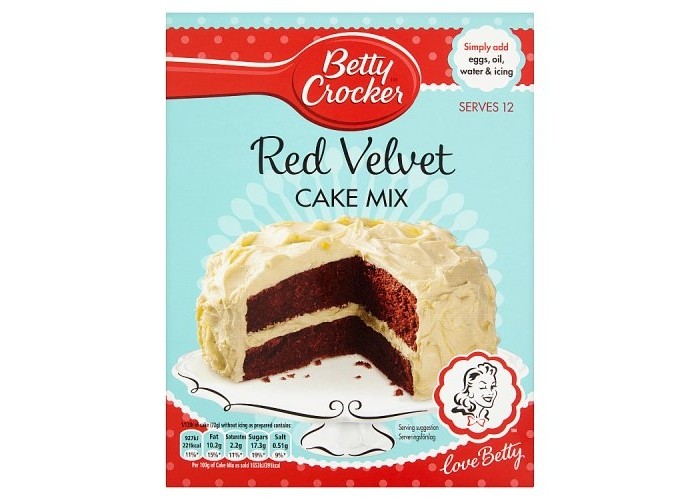 verjaardag strategie Diplomaat Betty Crocker Red Velvet Food Cake Mix 425g Online bestellen kopen Hartleys  Engelse Winkel Arnhem
