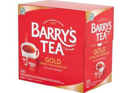 Barrys Gold Tagged  Enveloped 200 tea bags