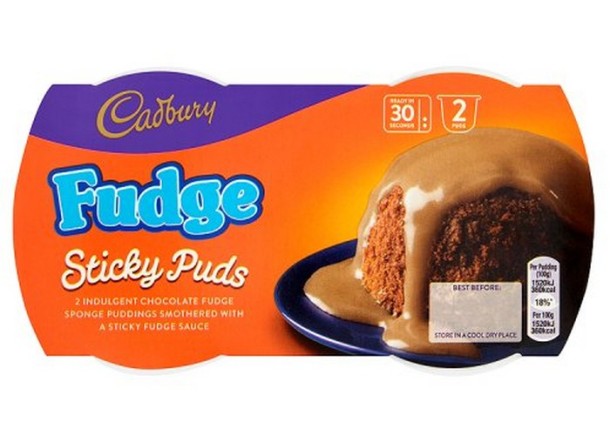 Cadbury Fudge Sponge Pudding 2 Pack