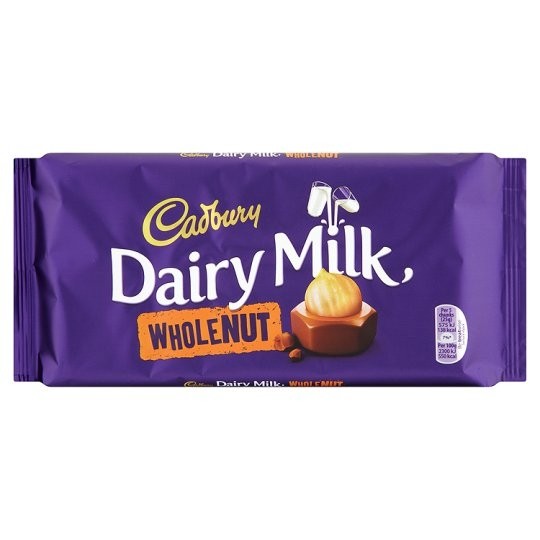 Cadbury Dairy Milk Wholenut bar 180g