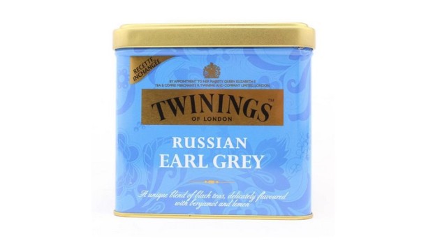 Twinings Zwarte Thee in blik Russian Earl Grey 150gr