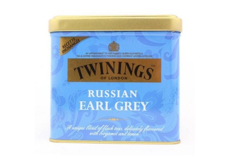 Twinings Zwarte Thee in blik Russian Earl Grey 150gr