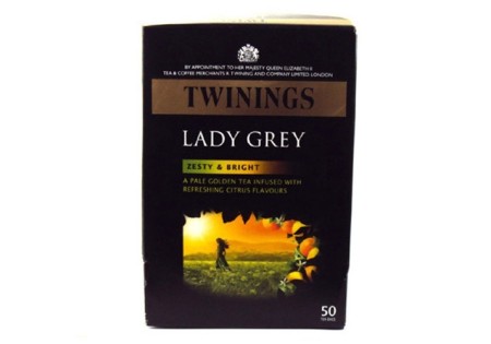 Twinings Black Tea  Lady Grey Tea Bags 80s