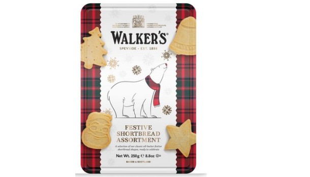 Walkers Festive shortbread Polar Bear Tin 250g