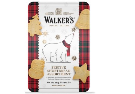 Walkers Festive shortbread Polar Bear Tin 250g