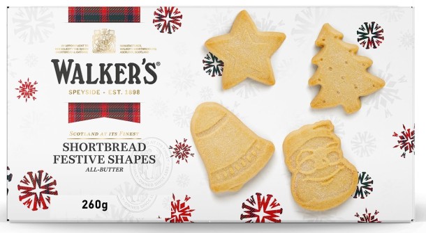 Walkers Shortbread Festive Shapes 350g