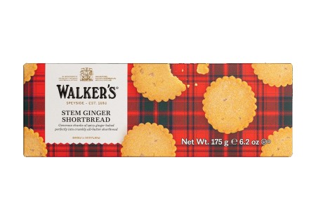 Walkers Stem Ginger Shortbread 175g