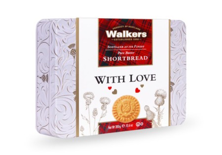 Walkers Shortbread 'With Love' tin 240 G