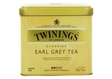 Twinings Zwarte Thee  Earl Grey losse thee in blik 200gr