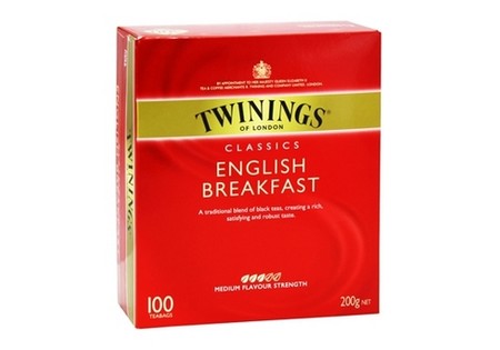 Twinings Zwarte Thee English Breakfast 100 zakjes met envelopje