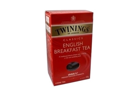 Twinings Zwarte Thee  English Breakfast  losse thee in karton 100gr
