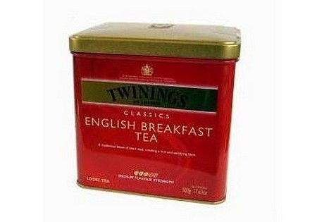 Twinings Zwarte Thee English Breakfast losse thee in blik 500gr
